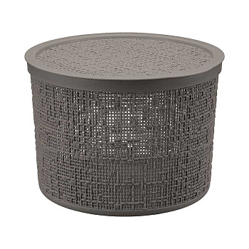 Коробка БЯЗЬ с крышкой D22 4,5л Французский Серый М2329