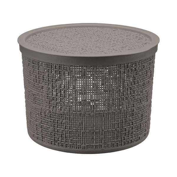 Коробка БЯЗЬ с крышкой D22 4,5л Французский Серый М2329