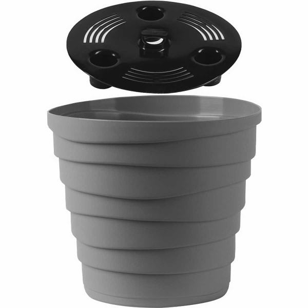 Кашпо БАРХАН 0,9л Серый Жемчуг КШ-4333 х30 