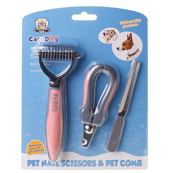 Набор для груминга(колтунорез,когтерез,пилка) NA2395 (240)