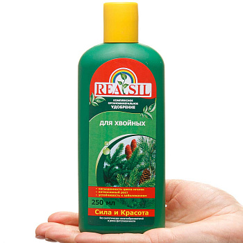 Удобрение комплексное органоминеральное для хвойных REASIL 0.25л СЖ без коробки 