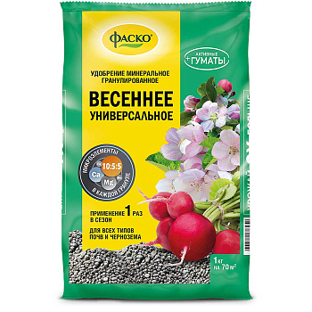Удобрение минеральное Весеннее 1кг ФАСКО (20) 