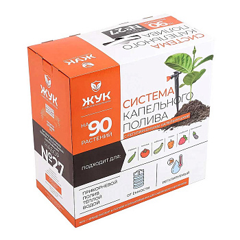 Капельный полив от емкости 90 растений с регулируемыми капельницами ЖУК 8029-00