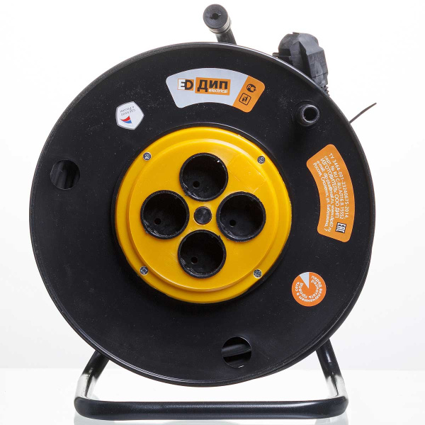 Удлинитель на катушке  РБК-4 50м 4 гн КГ 2*2,5 16 А