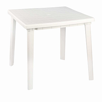 Стол квадратный 800х800х740 Белый БШ2593