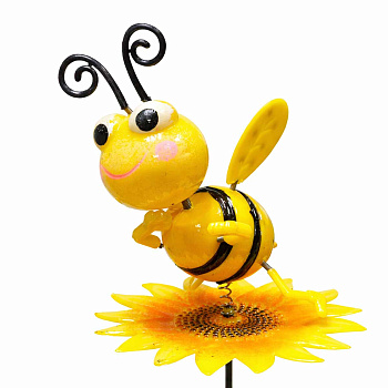 Штекер садовый Пчелка на цветке 11*10см NA2679 (288)
