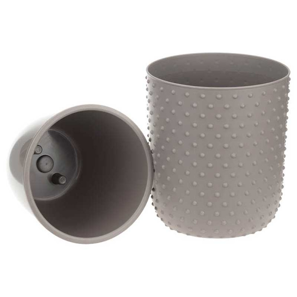 Кашпо БАБЛ 155мм 1,5л со вставкой французcкий серый М3252 х8 