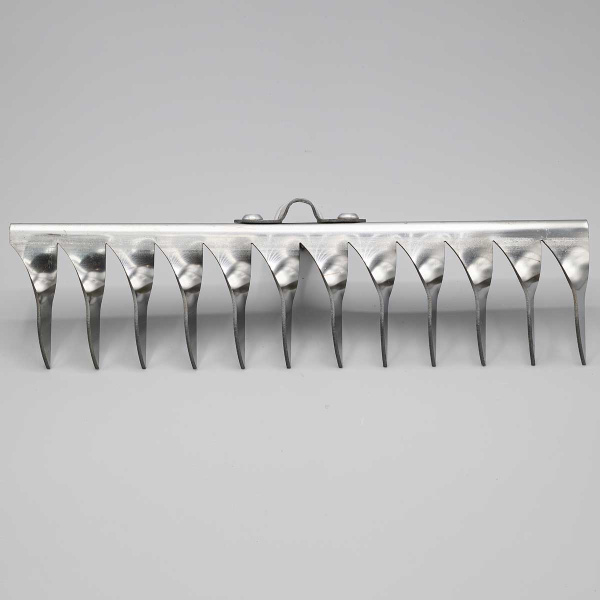 Грабли витые 12-ти зубчатые нержавеющая сталь клепанные б/ч*10
