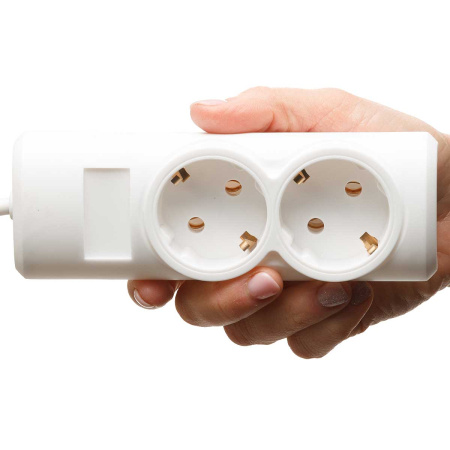 Удлинитель ПРЕМИУМ  2 гнезда  1,5 метра ПВС 3*0,75 с заземлением х30