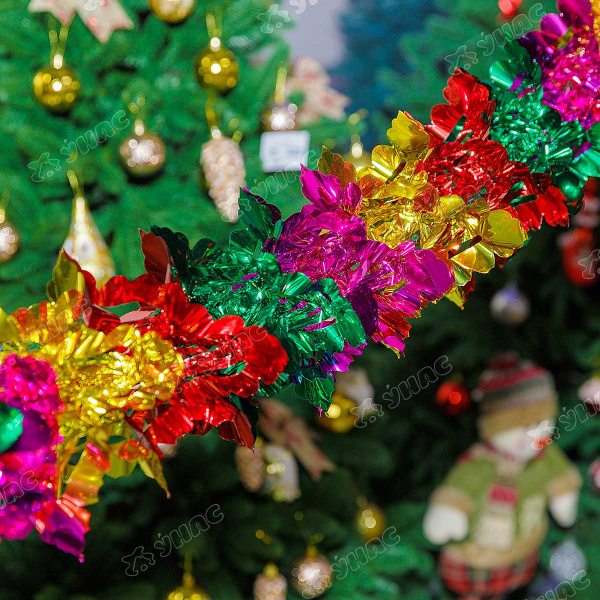 Гирлянда-растяжка из фольги М022 d20 см 3 м (цена за 2 шт)