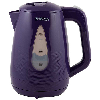 Эл. чайник ENERGY E-214 1,7л диск бело-борд./фиол.