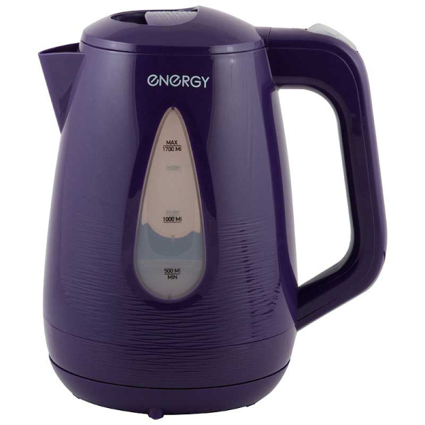 Эл. чайник ENERGY E-214 1,7л диск бело-борд./фиол.