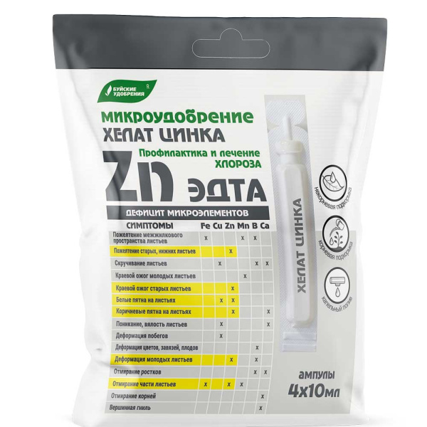 Хелат цинка (ампулы 4*10 мл) х6 