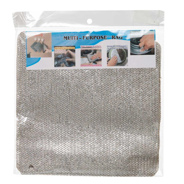 Салфетка двух-я 4шт микроф.+уз.сетка24*24см