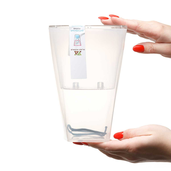 Кашпо Грейс d12 Прозрачный Пласт Авеню 