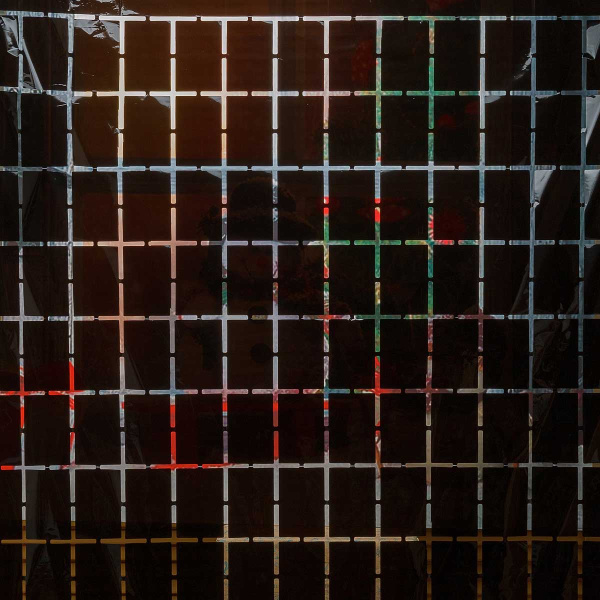 Занавес 9222-22 из фольги "Прямоугольник" черный 1*1,8м (600)