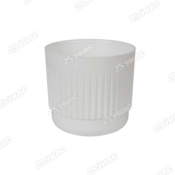 Горшок "Бета" 1,4л Белый с вкл Б13-10 Ливингрин (15) 