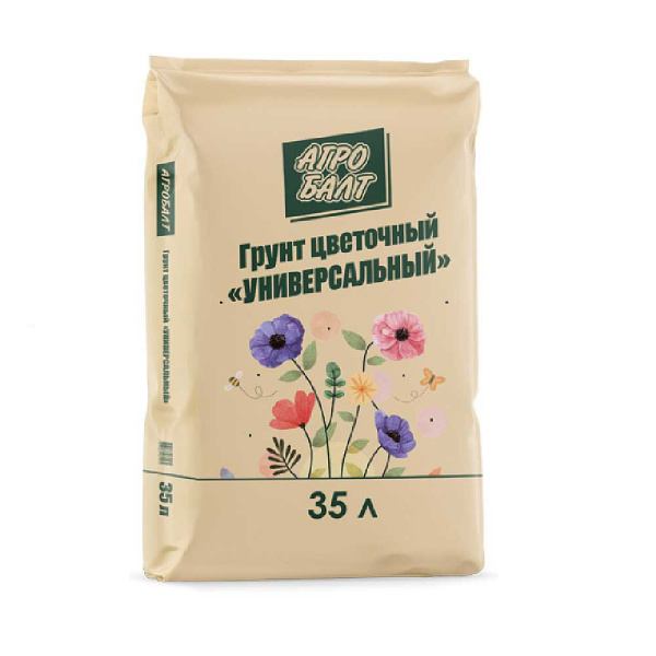 Грунт 35л. АГРОБАЛТ Цветочный 1/60 