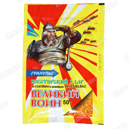 Великий воин гранулы 50г от муравьев к/100шт