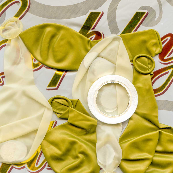 Набор воздушных шаров 7 шт ЗОЛОТОЙ NA2587 (600)