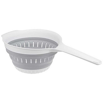 Дуршлаг ФЛЕКС складной с ручкой смоки М1127 х18