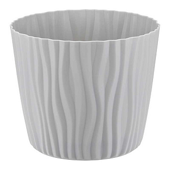 Кашпо ВОЛНА 2л серый М3188 х12 