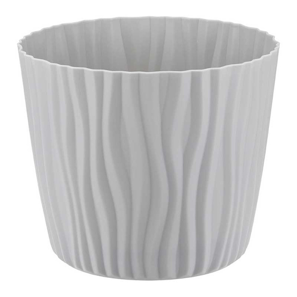 Кашпо ВОЛНА 2л серый М3188 х12 
