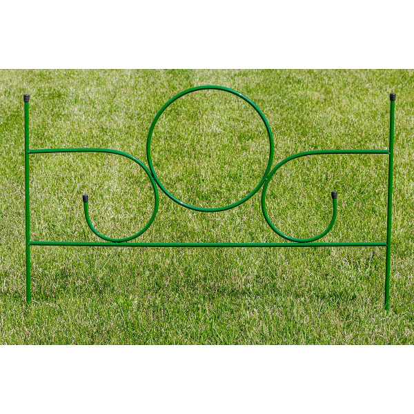 Заборчик декоративный металлический садовый №12 Симфония 0,92*0,62м 5секций( 4 метра) САДОВИТА