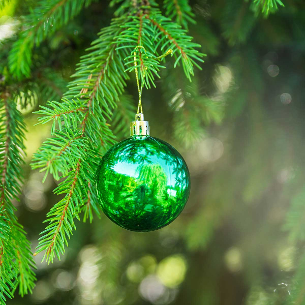 Шар Т173 6шт 6см (глянцевые) микс (120)