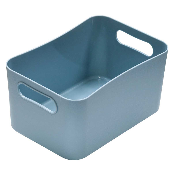 Корзинка для хранения 23*15,5*12 голубая