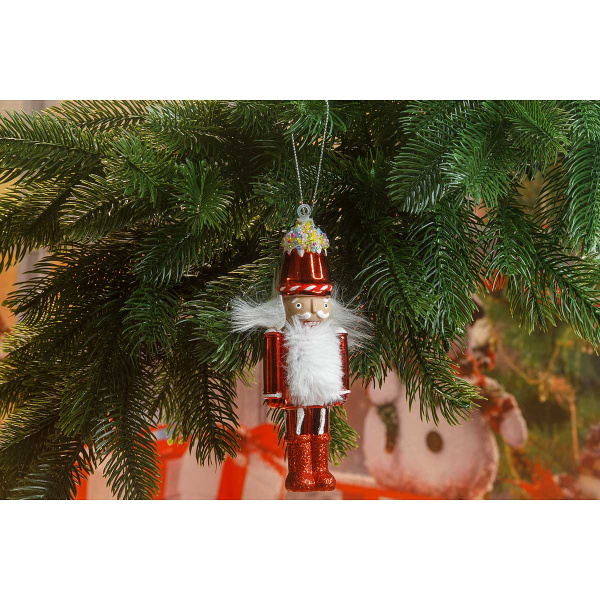 Шар SFOP21533 1шт 15см Щелкунчик красный (192)