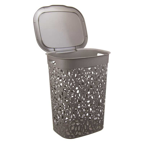 Корзина для белья Флора 55 л Французcк серый М2621 