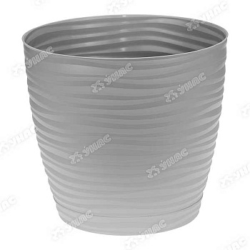 Кашпо ДЮНА 220*200 5,5л с подд.серый М3070 (12) 