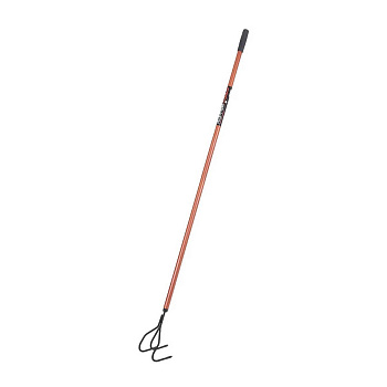 Культиватор Легкий трехзубый Дракон KOPPER TOOLS с дюралевым черенком - 120 см ФИ.045-00