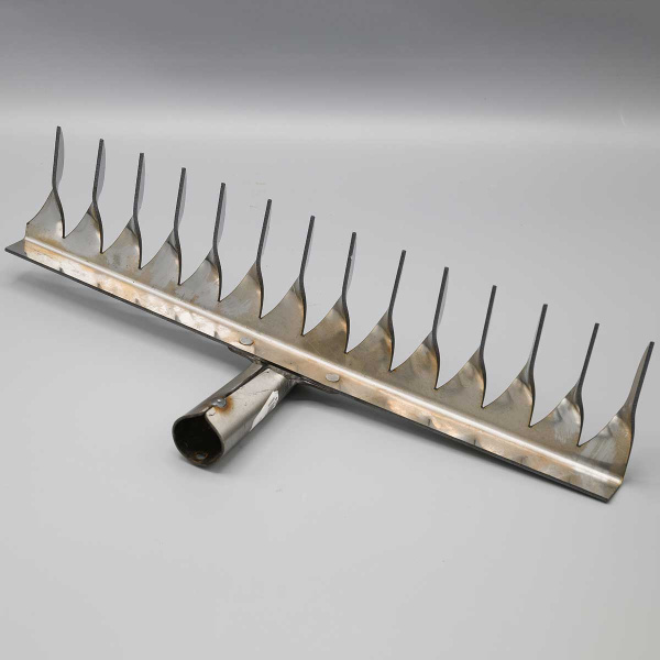 Грабли витые 14-ти зубчатые нержавеющая сталь клепанные б/ч*10