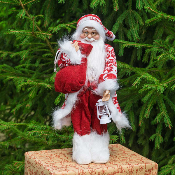 Фигура новогодняя LC252218 Дед Мороз 45 см в красной шубе (24)