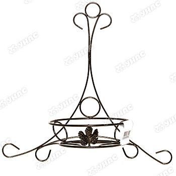 Подставка для цветов "Соло 11" настенная медная