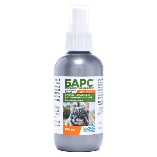 Барс спрей для кошек 100мл АВ773 x18