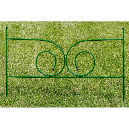 Заборчик декоративный металлический садовый №11 Модерн-мини 0,59*0,48м 5 секций (2 метра) САДОВИТА