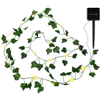 Гирлянда садовая 20л 2м "Плющ" солн.батарея