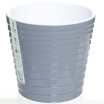 Горшок "ЭЙС" 1,65 л Серый м ЭС14-70 Ливингрин (14) 