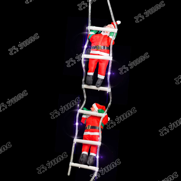 Игрушка-украшение СК-38 2 Дед мороза на лестнице дюралайт