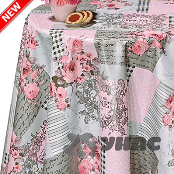 Клеенка 140*20 ДЕКОРАМА 195С Роза и письмо ТУРЦИЯ