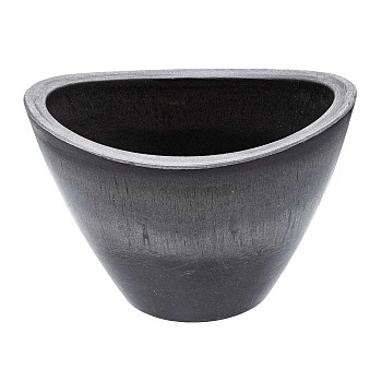 Горшок Лодочка 0,4 л древесный уголь H-09YB13-1ду 
