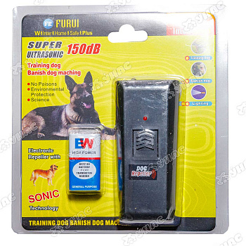 Отпугиватель собак (NG003) ультразвук.+фонарик х50/150