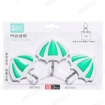 Крючок 3шт на блистере Зонтик (липучка)NA1956 