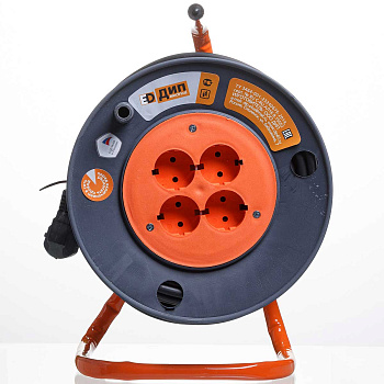 Удлинитель на катушке  РБК-4 30м 4 гн КГ 2*2,5 16 А