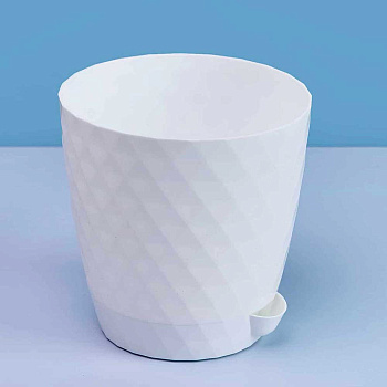 Горшок "Румба" 1,5л Белый Пласт Авеню х32 