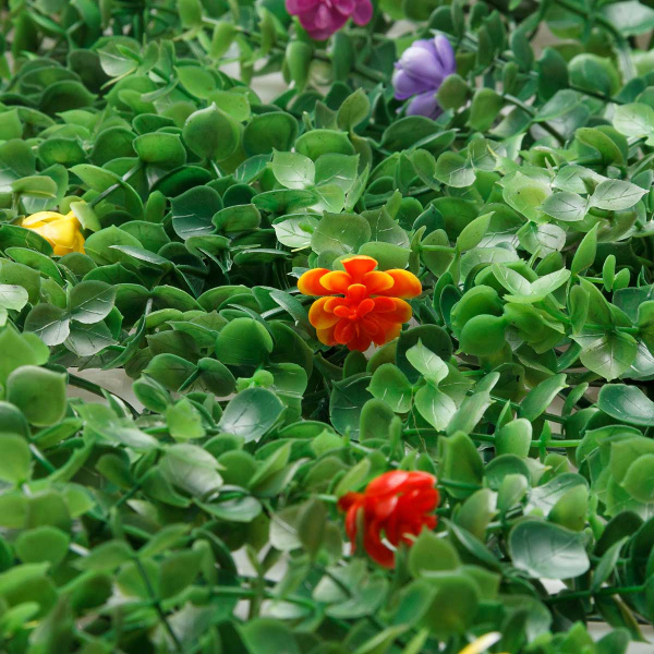 Искусственный газон 60*40 см NA2610 с цветочками  (1шт)