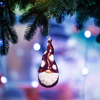 Шар SFOP22073-A 1шт 12см Гном красный (288)